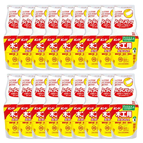 コニシ 【箱売り】 ボンド 木工用接着剤 らくらくパック 1kg 18本入り