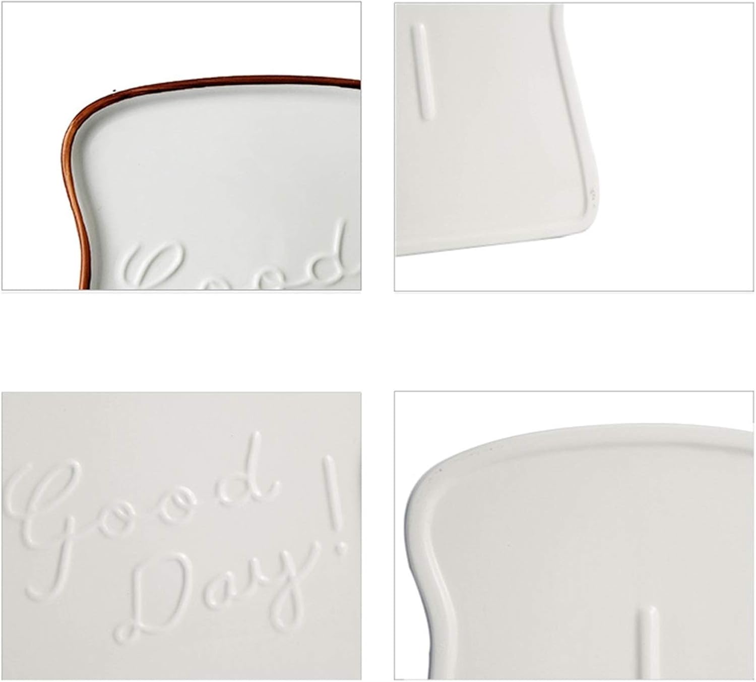 Snack Plate Ceramic Appetizer Plate Snack Plate Breakfast Plate Snack Plate Bread Dipping Sauce Plate Unique Embossed Plate Snack Tray image 5