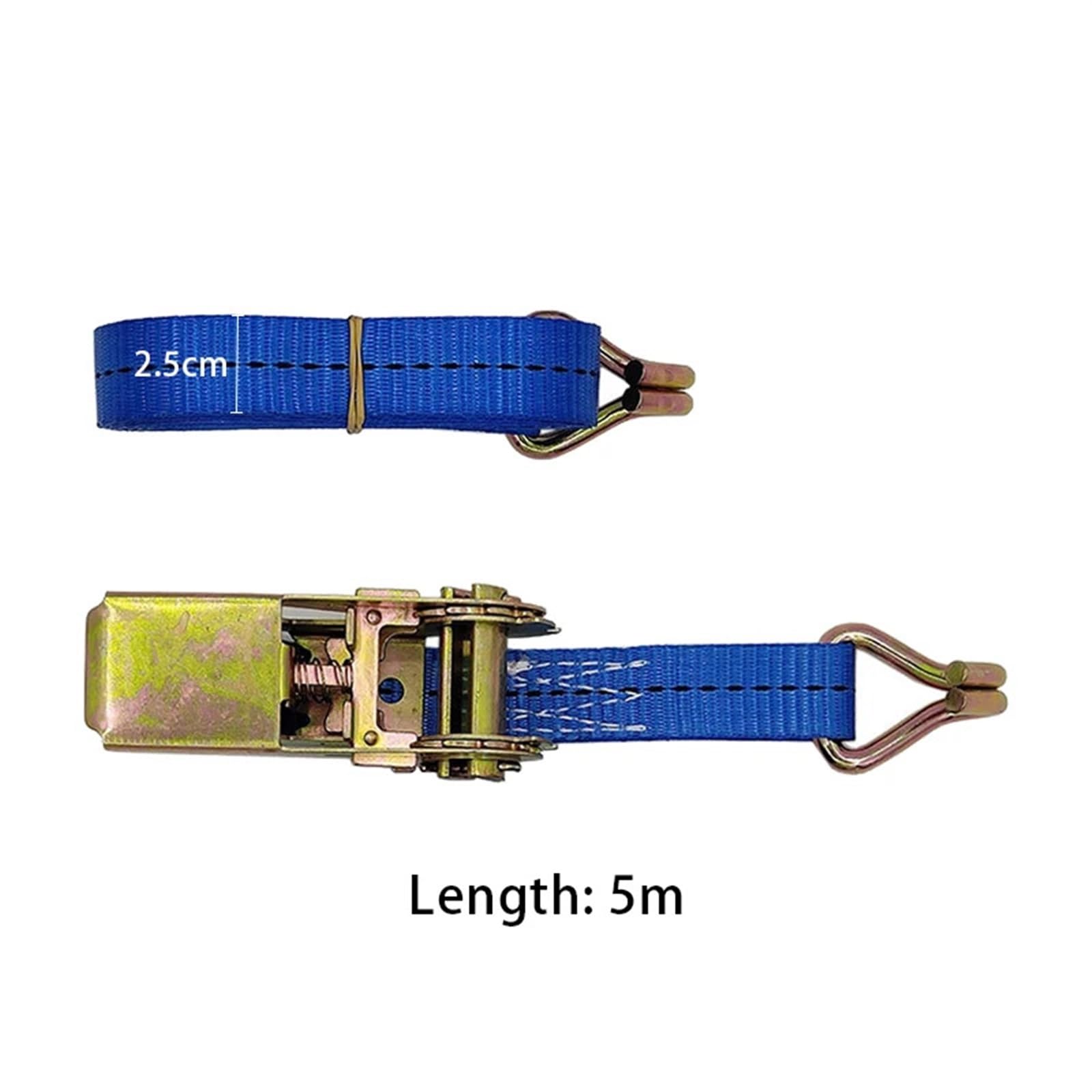 Cinghie a cricchetto 1/2 pz 5 m auto moto camion ancoraggio cinghia di carico a cricchetto tessitura legare giù poliestere con fibbia in metallo(2PCS)
