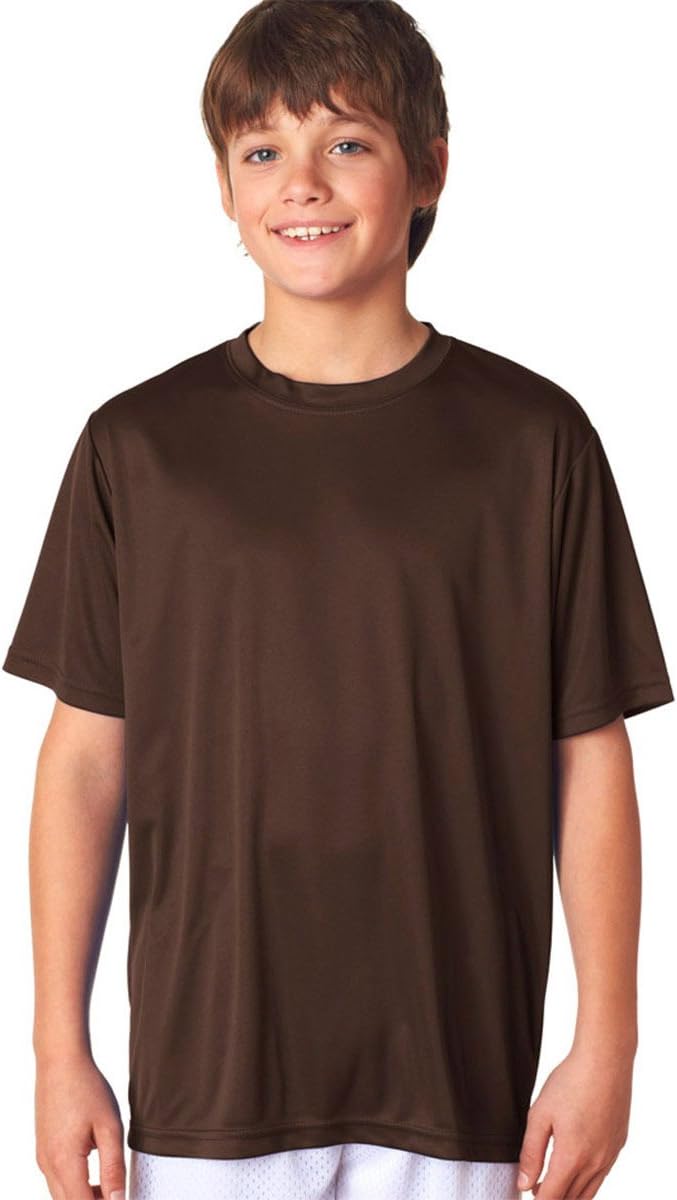 New Balance NB3142 Youth Performance T-Shirt - Athletic Orange, XS - Moisture Wicking, Stain Release - View #9