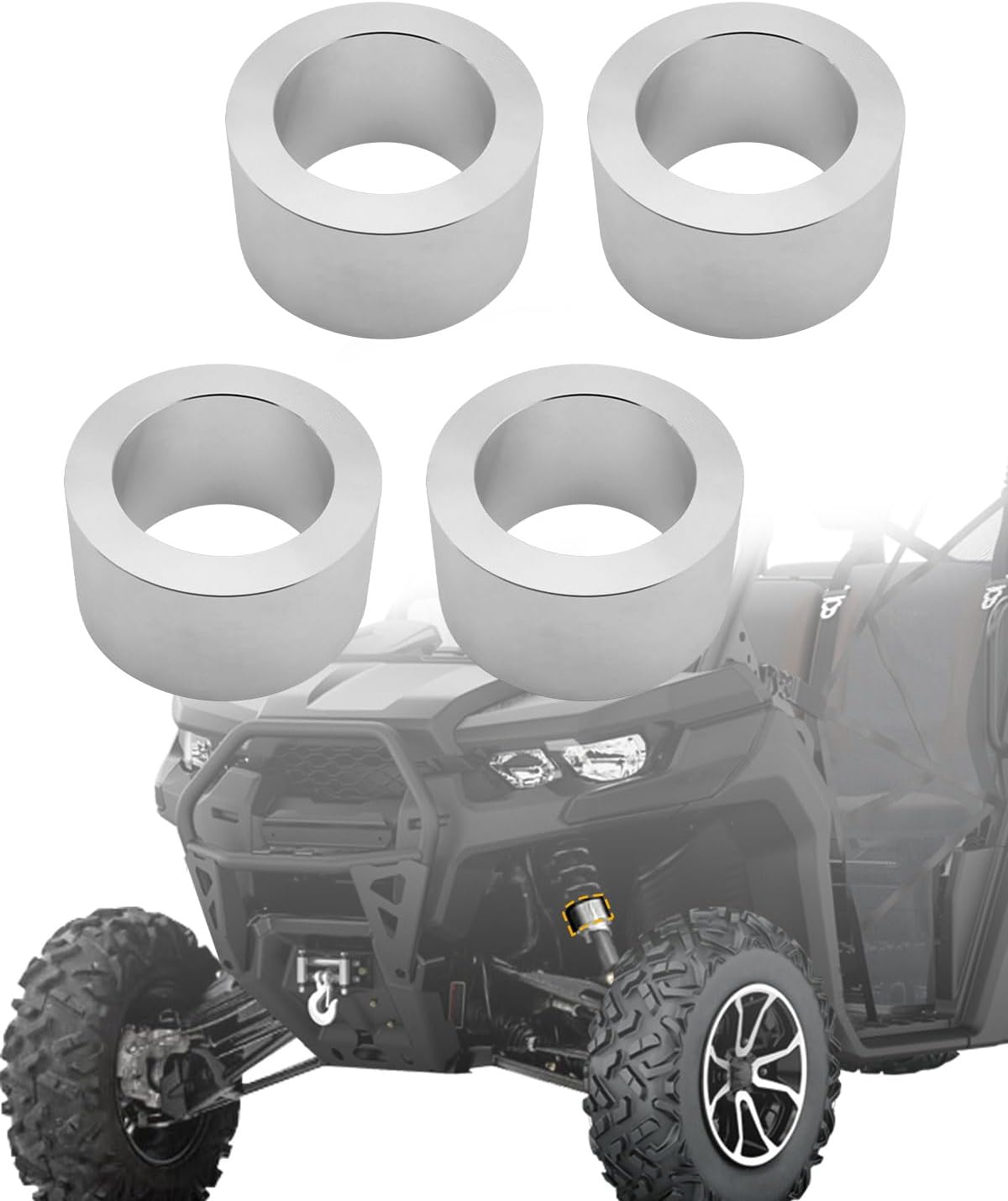 3" Lift Kit, Compatible with Can-Am Defender Lone Star/Limited/X-MR Only, Front & Rear Off-Road Suspension, Upgrade for Improved Ground Clearance, Aluminum Preload Spacers, Allows up to 28" Tires