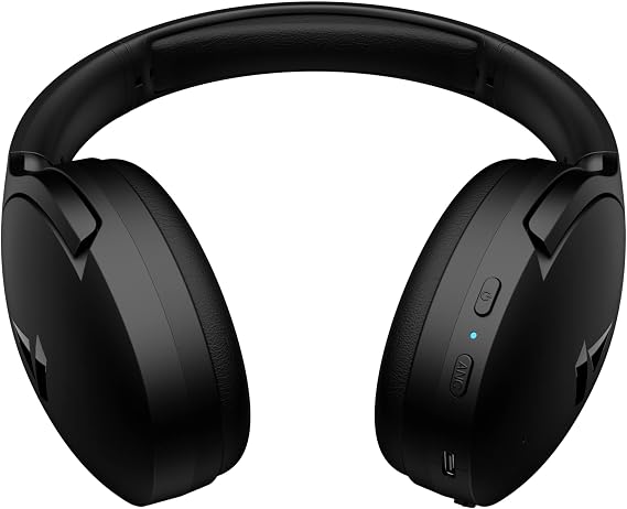 Boat Rockerz 551ANC Bluetooth Hybrid Active Noise Cancellation Over Ear Headphones with Up to 100H Playtime, ASAP Charge, Ambient Sound Mode &Dual EQ Modes, Enx Technology(Stellar Black)