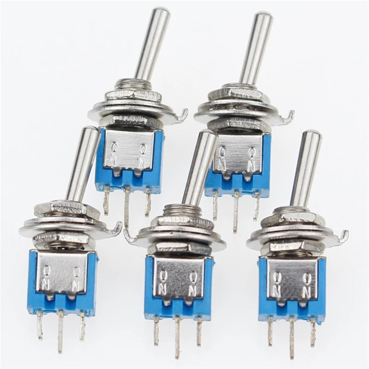 SMTS-102 3 Foot 2 Rocker Switch Gear Toggle 5/10Pcs(5PCS)