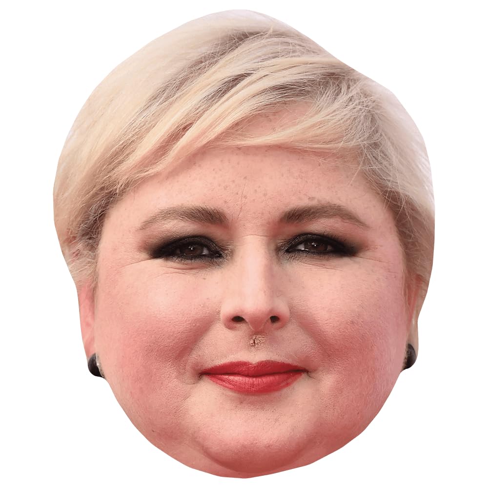 Siobhán McSweeney (Lipstick) Celebrity Mask, Flat Card Face, Fancy Dress Mask