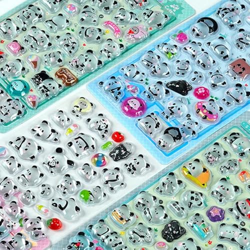 Autocollants 3D panda, cadeau idéal pour scrapbooking enfants - 8