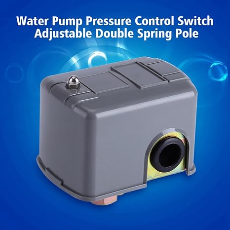 Pressure Control Switch, 40-60Psi 110V-230V Adjustable Double Spring Water Pressure Control, Pump Pressure Switch for Well Pressure Switch for Home and Garden to Use