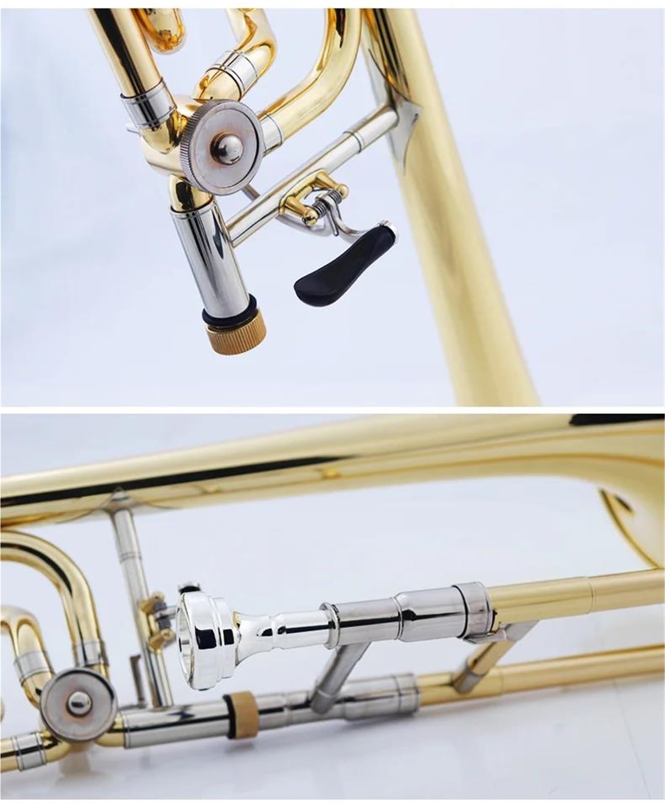 Tenorposaune Blasinstrument Professional Performance Goldlack In BF Profiposaune