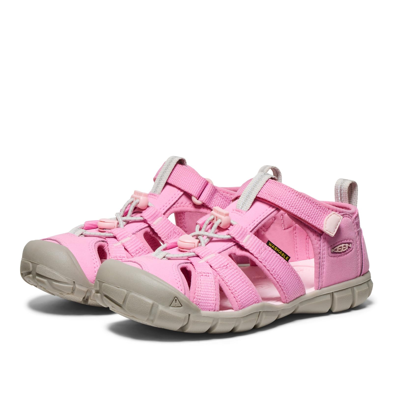 KEEN Unisex - dziecięce sandały Seacamp 2 CNX z zamkniętymi palcami, Moonlite fioletowo-chichot różowy, 3 Big Kid