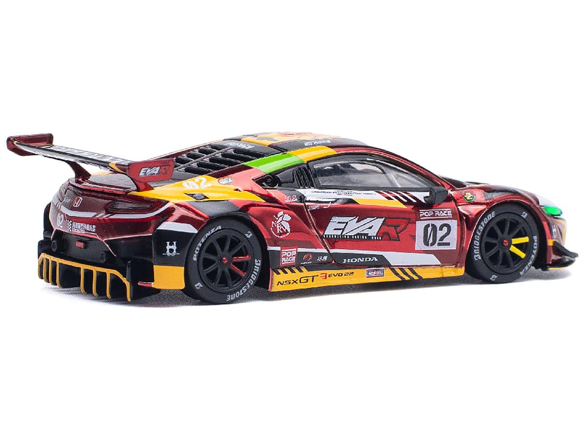Pop Race 1:64 Honda NSX GT3 EVO22 &ndash; Modello Diecast EVA RT #02 &ndash; PR64-108