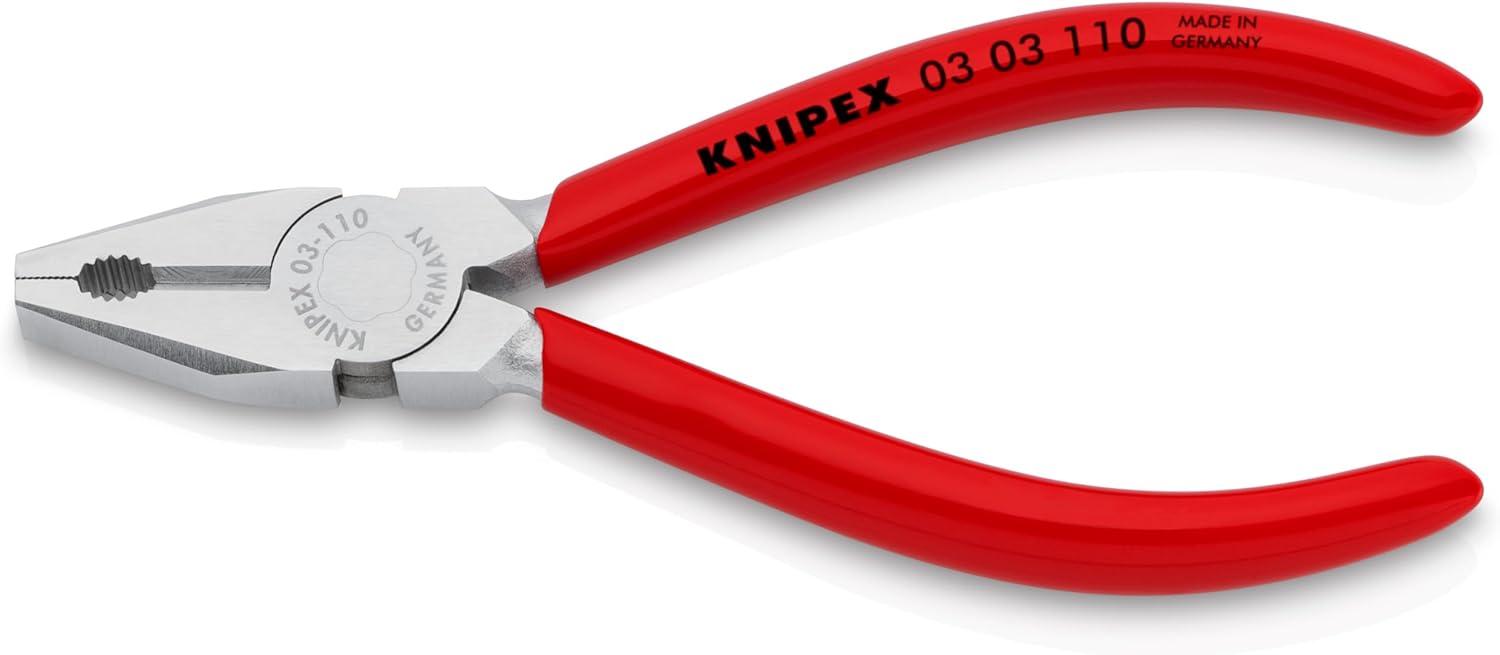 KNIPEX Tools 03 03 110 Mini Combination Pliers, 4-1/4"