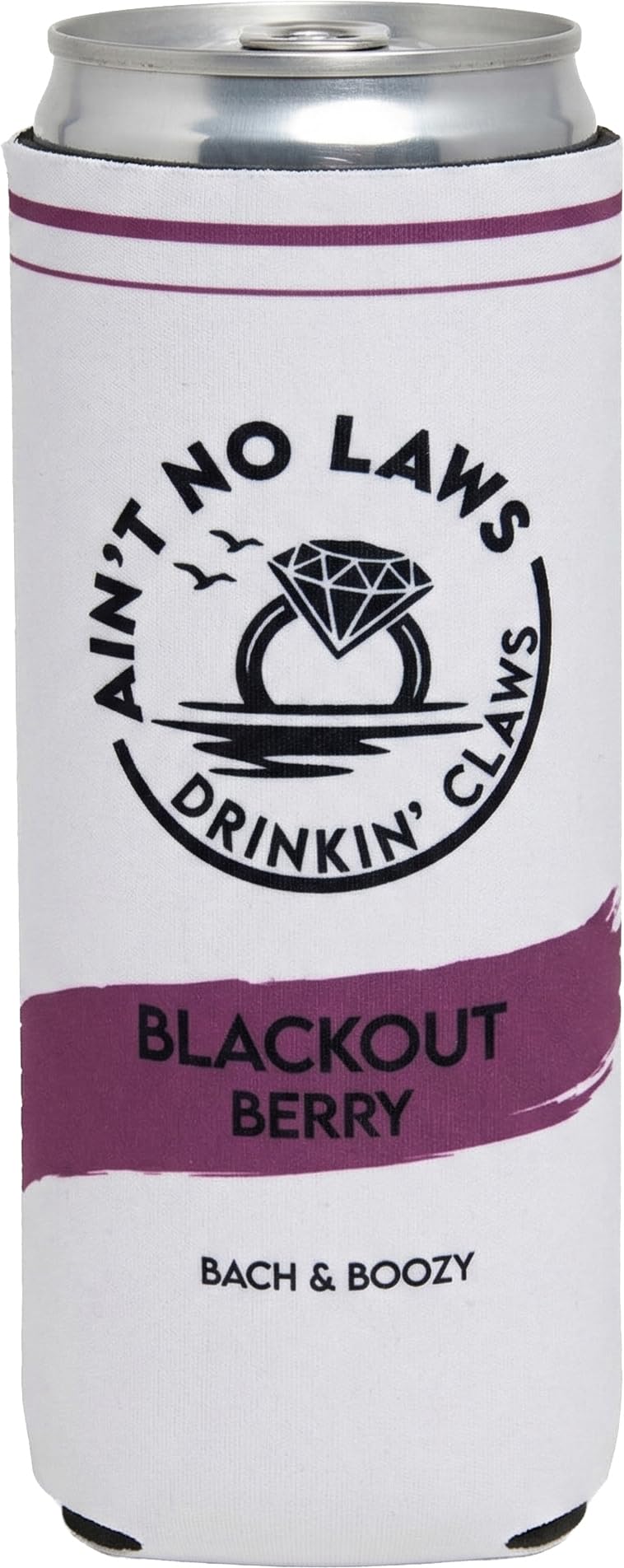 Slim Can Cooler - Blackout Berry