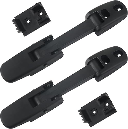 Miniatura 15 de Correa de cierre de capó con soporte de enganche cromada compatible con Kenworth T660 T470 T370 T270 T170, Peterbilt 386 384 340 348 337 335 325