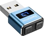Souris USB Meatanty Jiggler, Déplaceur de Souris Tiny Undetectable avec Mode Séparé et Boutons ON/OFF, Affichage Numérique et Couverture Protectrice, Prend en Charge Multi-Track, Sans Pilote, Plug-and-Play, Garde le PC/Ordinateur Portable Éveillé