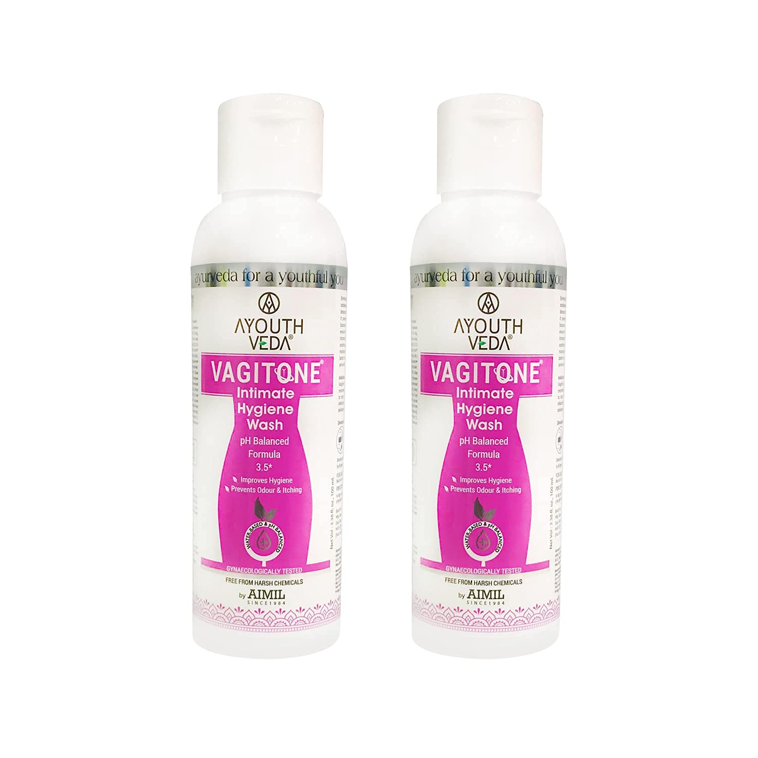 Ayouthveda Vagitone Intimate 180 Ml Hygiene Wash | Womens Intimate Wash | Prevents Itching, Irritation & Dryness | Suitable for All Skin Types (Pack of 2; 100ml each) (B09811C5X4) Amazon Price History, Amazon Price Tracker