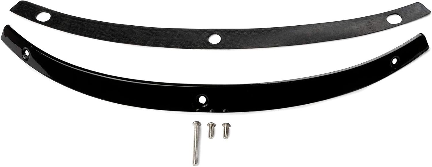 Krator Black Windshield Trim Windscreen Accent Compatible with 2014-2019 Harley-Davidson Electra Glides, Street Glides, and Tri Glides (ECC-106)