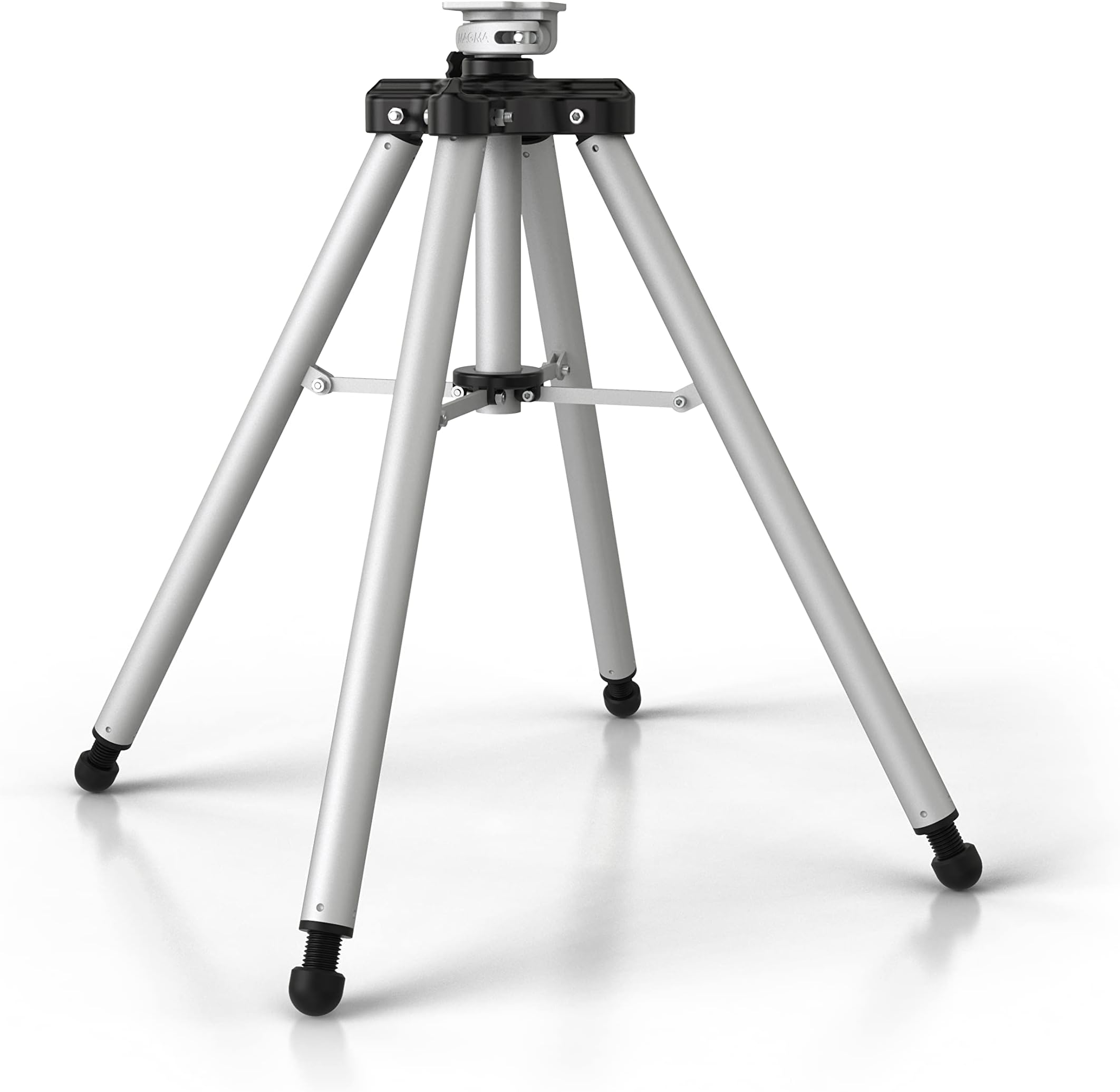 Magma T10-348 Quad Pod Stand | Portable Grill Stand for RV/Camping/Tailgating Compatible with Magma Single Mount Grills, Crossover, Table | Anodized Aluminum