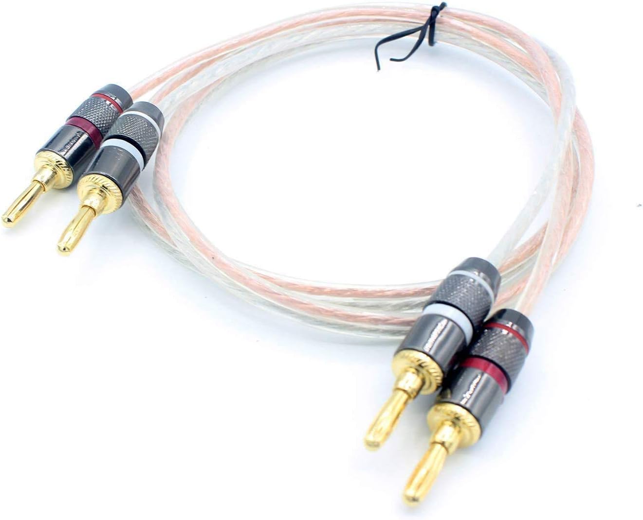 LoongGate Banana Tips Hifi Speaker Wire, Heavy Duty Oxygen-Free Bare Copper Banana to Banana Plugs Speaker Cable (5m/16feet) - Image 4