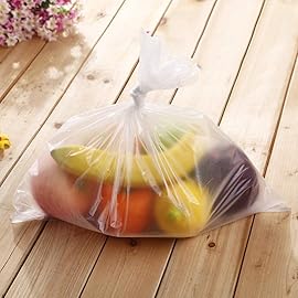 14 X 20 Plastic Produce Bag on a Roll, Clear Food Storage Bags for Bread Fruits Vegetable, 350 Bags/Roll