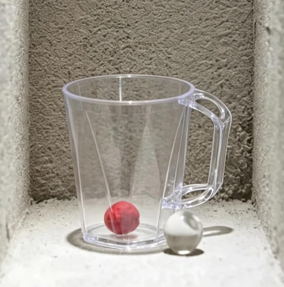 SUMAG Over Clear Magic Tricks Visual Transparent Cup & Ball Load Vanishes Routine Close-up Stage Illusions Gimmicks Mentalism Props image 3