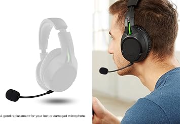 Replacement Gaming Microphone for Kingston HyperX Cloud Flight S Gaming Headset 3.5mm Detachable Boom Microphone for PS4 PS5 Xbox One PC