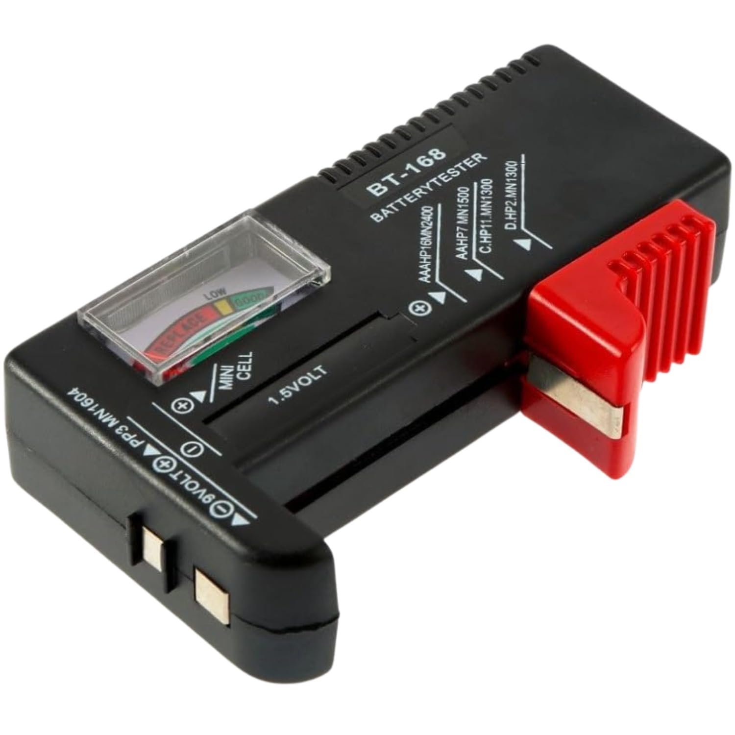 BT-168 Universal Battery Tester Battery Checker for AA AAA C D 9V 1.5V Button Cell Batteries battery powered