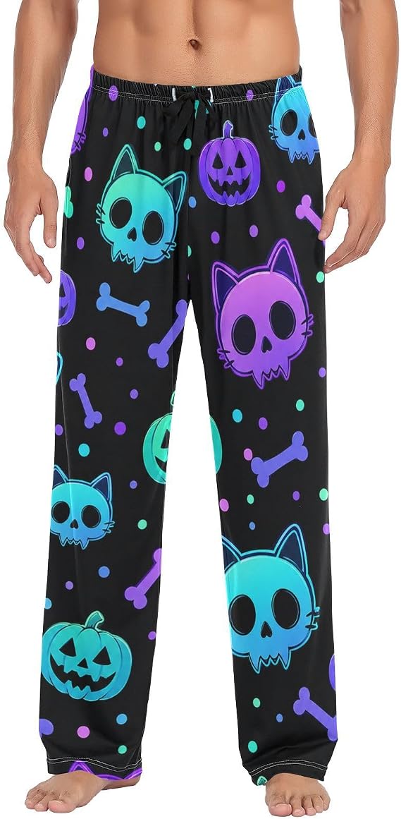 Men's Pajama Pants Straight-Fit PJ Bottoms