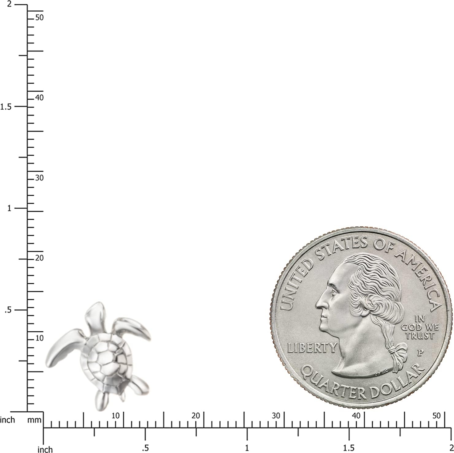 925 Sterling Silver Hawaiian Turtle Honu Stud or Dangle Earrings, Nickel Free Hypoallergenic for Sensitive Skin, Sea Ocean Hawaii Jewelry for Mom Daughter, Gift Box Included - Image 3