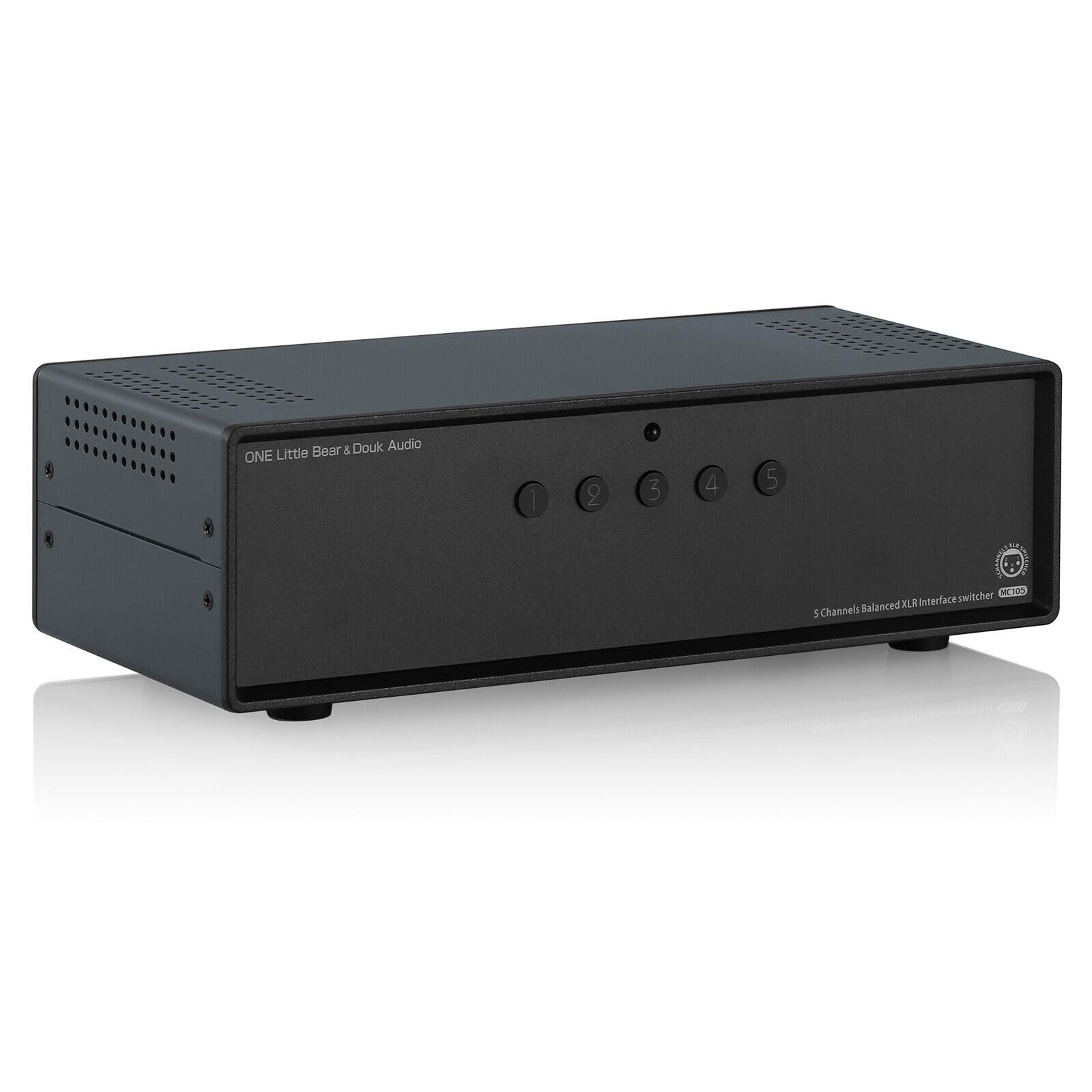Douk Audio Commutateur audio équilibré XLR 5 ports 1(5)-IN-5(1)-Out Répartiteur (5-IN-1-OUT)