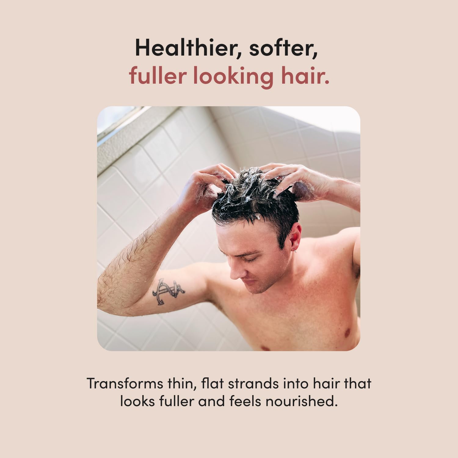 hims Thick Fix Shampoo and Conditioner Set for Men- Thickening, Moisturizing, Reduces Shedding- Color Safe Hair Loss Shampoo and Conditioner- 2 pack, 6.4oz