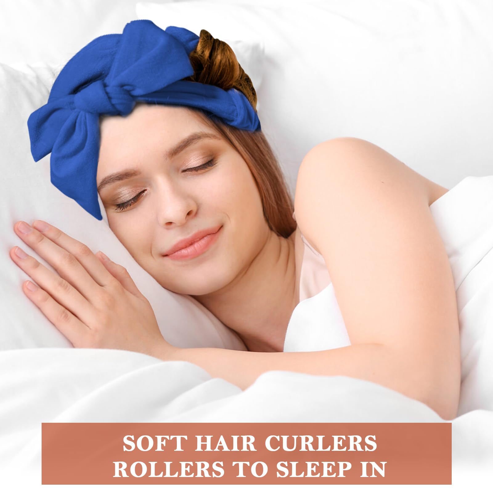 weiwei Heatless Curlers Headband, Heatless Overnight Curls Hair Curlers No Heat, 70" Soft No Heat Hair Curlers - Image 2