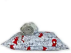 Jogo de Cama 100% Algodão Solteiro Estampado Spider Man 1,40 m x 2,10 m Com 3 peças