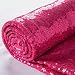 3 Feet 1 Yards Fuchsia Sequin Fabric, By the Yard, Sequin Fabric, Tablecloth, Linen, Sequin Tablecloth, Table Runner Photo Booth Backdrop,READY TO SHIP!! (Fuchsia)