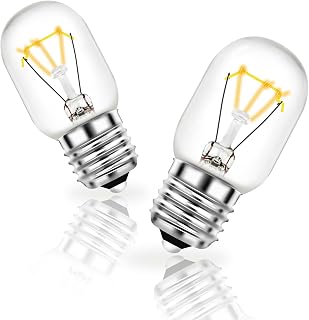 8206232A Microwave Light Bulb Under Hood 125V 40W for Whirlpool Microwave Light Bulb E17 Base Tungsten Light 2PCS