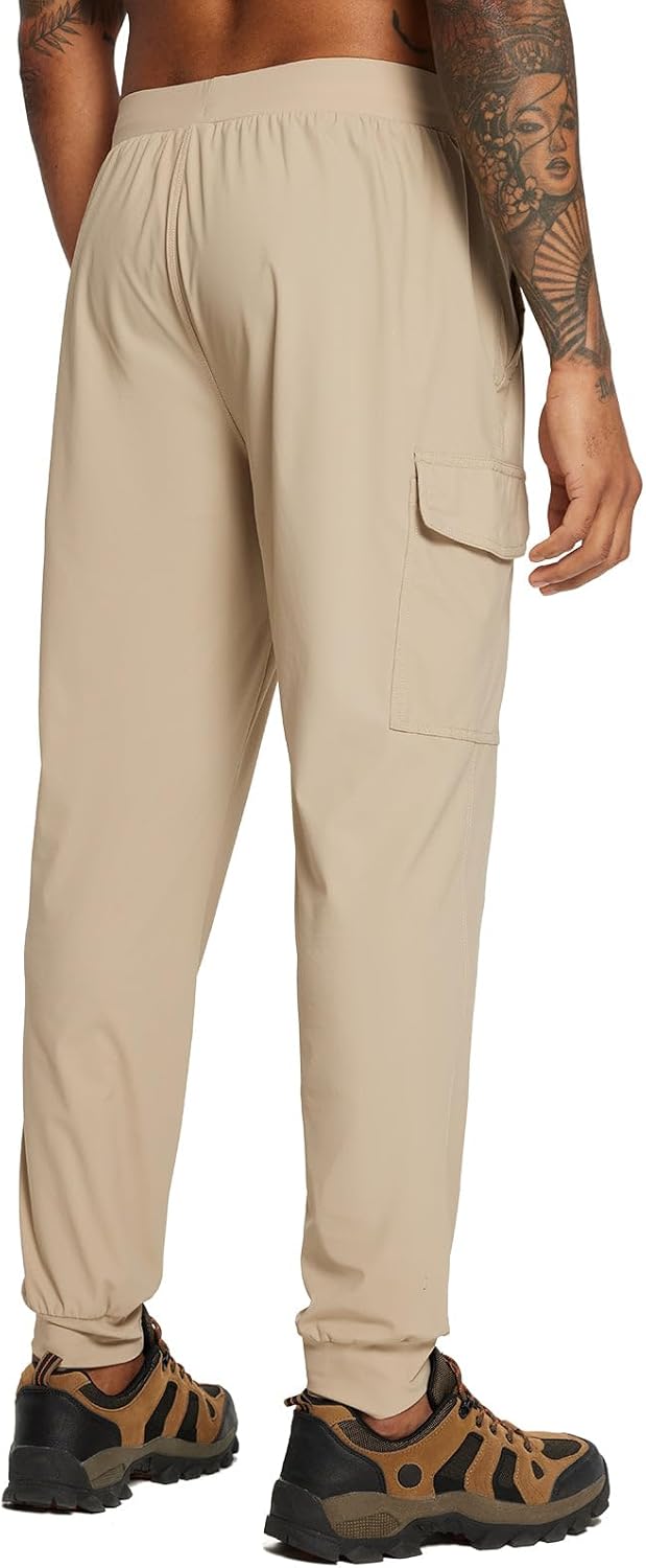 BALEAF Joggers for Men with Zipper Pockets, Lightweight Quick Dry Hiking Cargo Pants, Stretch UPF 50+ Outdoor Apparel : Clothing, Shoes & Jewelry