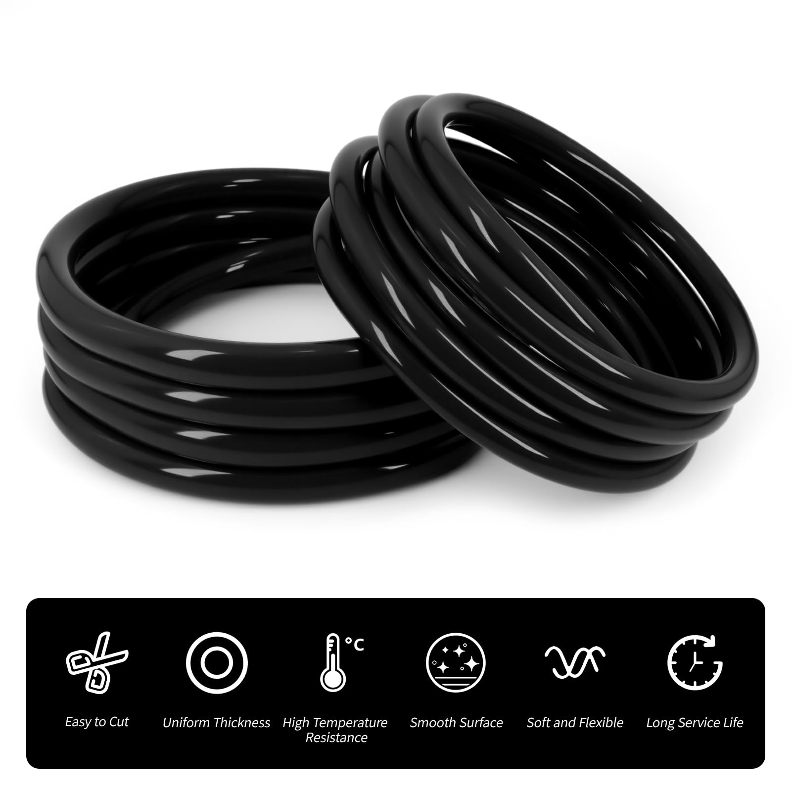 Silikonschlauch 7mm ID x 10mm OD 5 Meter Länge, LAVMHAB Silikonschlauch 7mm ID x 10mm OD 5 Meter Länge, LAVMHAB