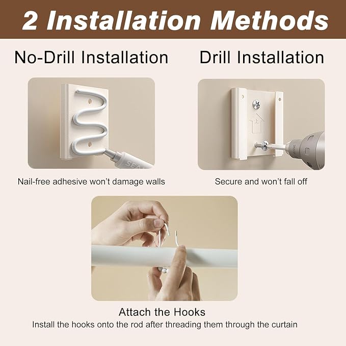 Cortina de ducha gris con poste metálico ajustable para baño miniatura 7