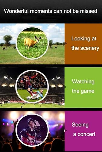 Miniatura 6 de Practical ope Mini Small Portable ope Outdoor Binoculars Full Optical Lens Waterproof Hd ope Bak4 Multilayer Broadband Coating,Black, Red (Black)