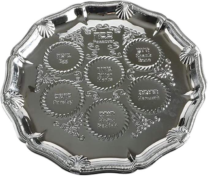 Assiette Plateau pour SEDER Pessa'h Pâque Juive Assiette Plat Hébreu