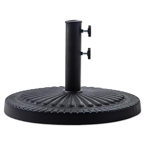 40 lb Heavy Duty Round Resin Patio Umbrella Base Stand