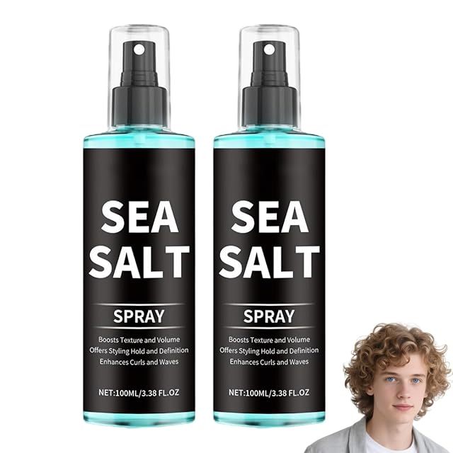 Sea Salt Spray Spray for Hair Men Hair Texturizing With Kelp Red Algae Extract for Natural Beach Waves
