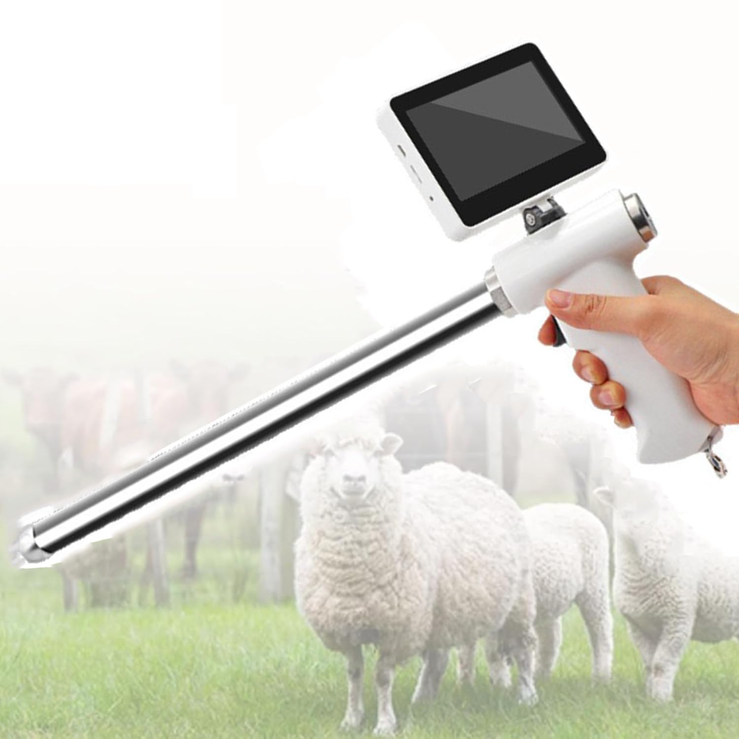Profesjonalny Zestaw Do Wizualnej Inseminacji, Pistolet Do Sztucznej Inseminacji Ai, Ogrzewanie W Stałej Temperaturze Z Wizualnym Ekranem Lcd Dla Gospodarstw Rolnych I Hodowlanych, świń, Owiec I Psów