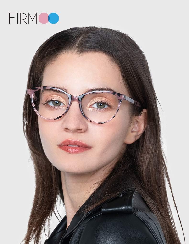 Firmoo Cat Eye Blue Light Blocking Glasses Women, Anti Eye Strain/Headache/Glare Eyeglasses for Computer Screen Use(Tortoise) - Image 2