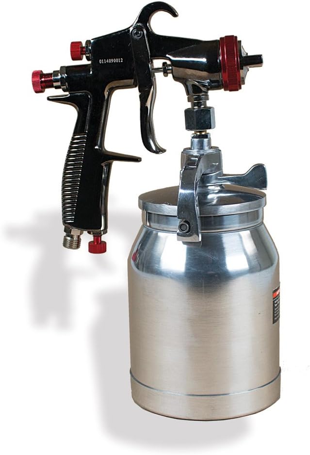 AEROPRO USA R200S LVLP Suction Feed Air Spray Gun, 1.5 mm Nozzle