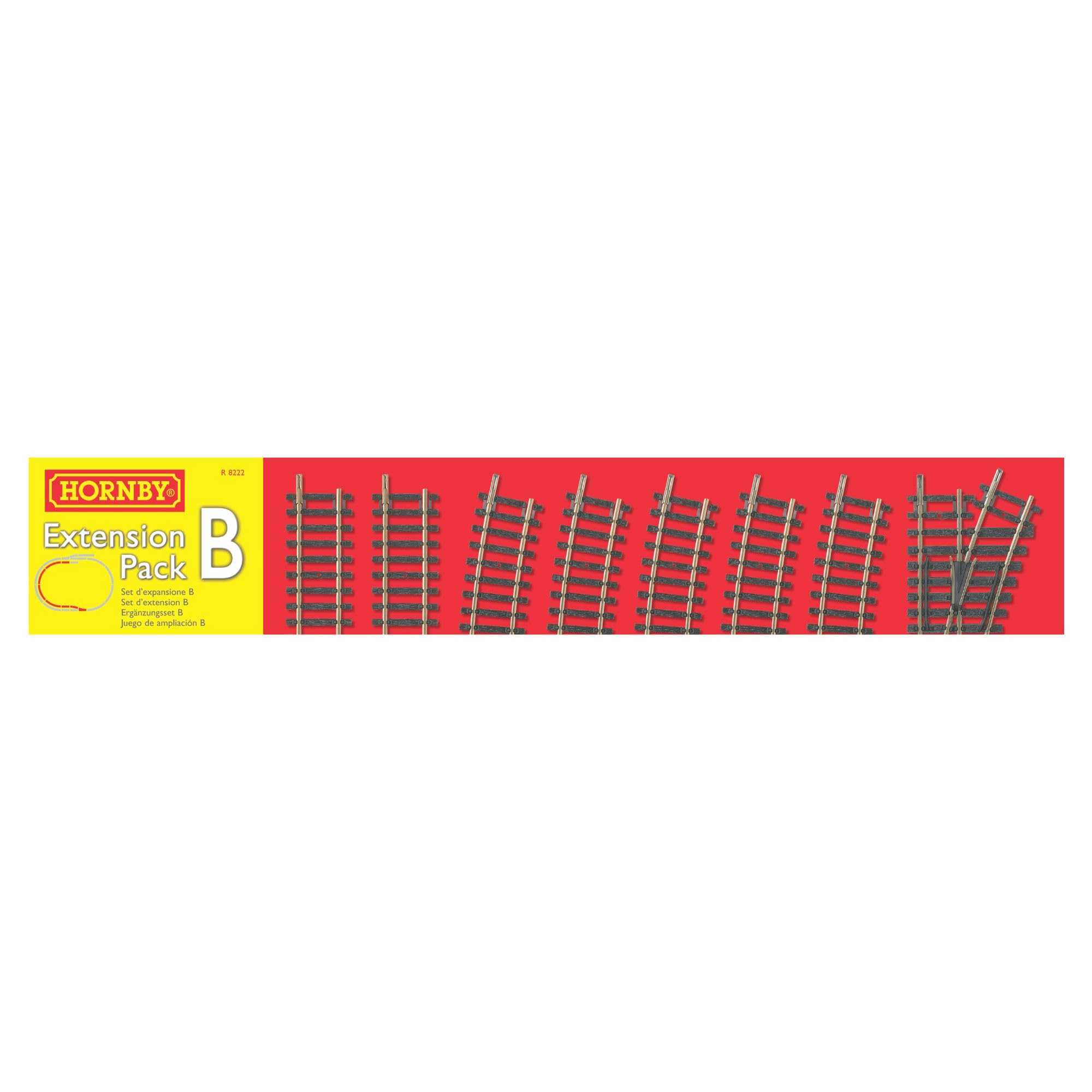 HornbyR8222 00 Gauge Track Extension Pack B