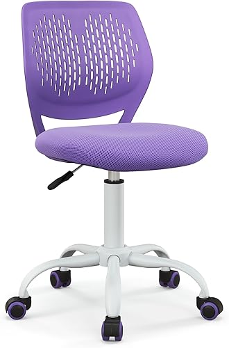 Miniatura 1 de Giantex Silla de escritorio para niños, silla de estudio sin brazos para niños con altura ajustable, silla ergonómica de oficina para niños con