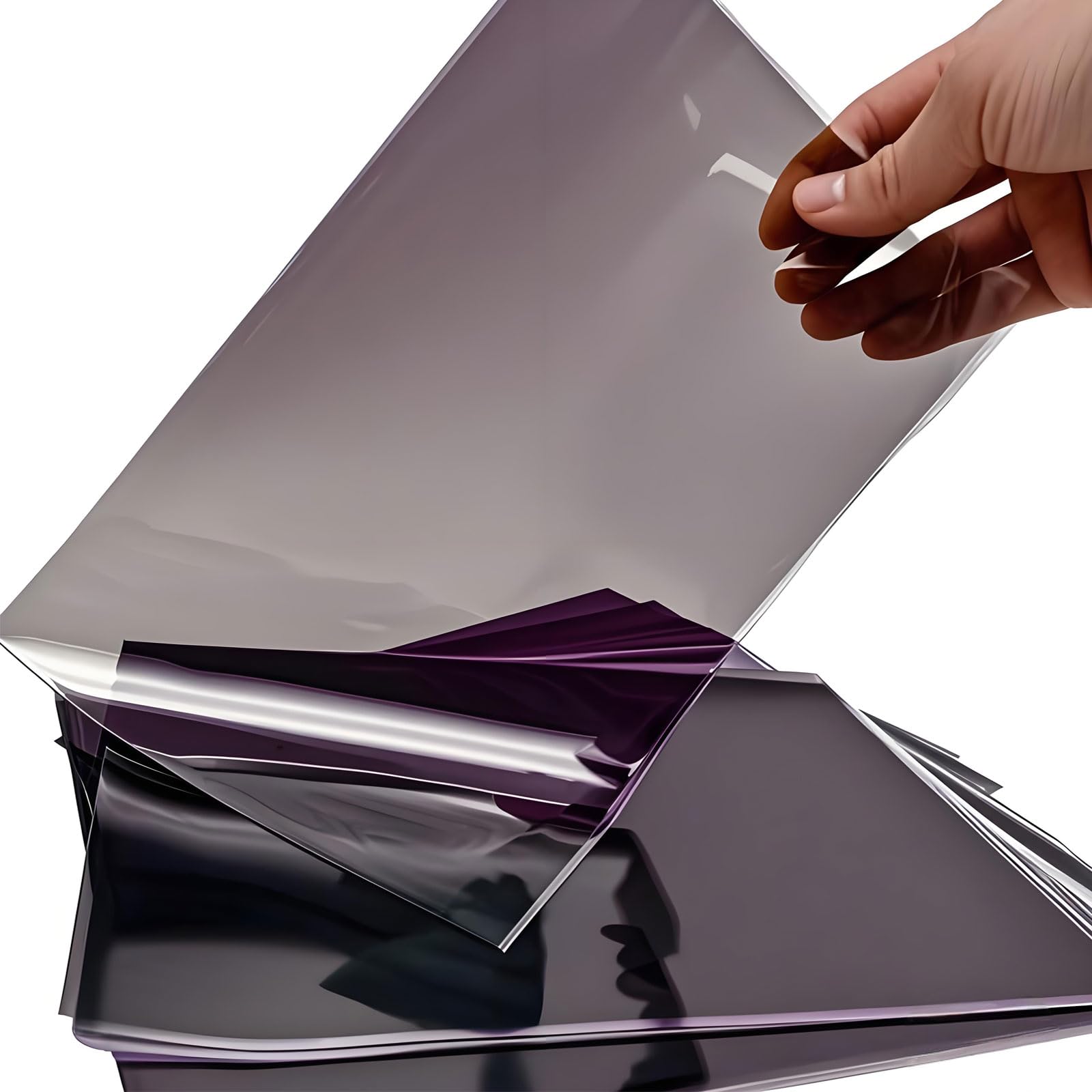 Vsosfiza Cellophan-Beutel Lila, 23x15 cm, 50 Stück mit Bindebändern - Kleine Geschenktüten für Kekse/Bonbon/Popcorn