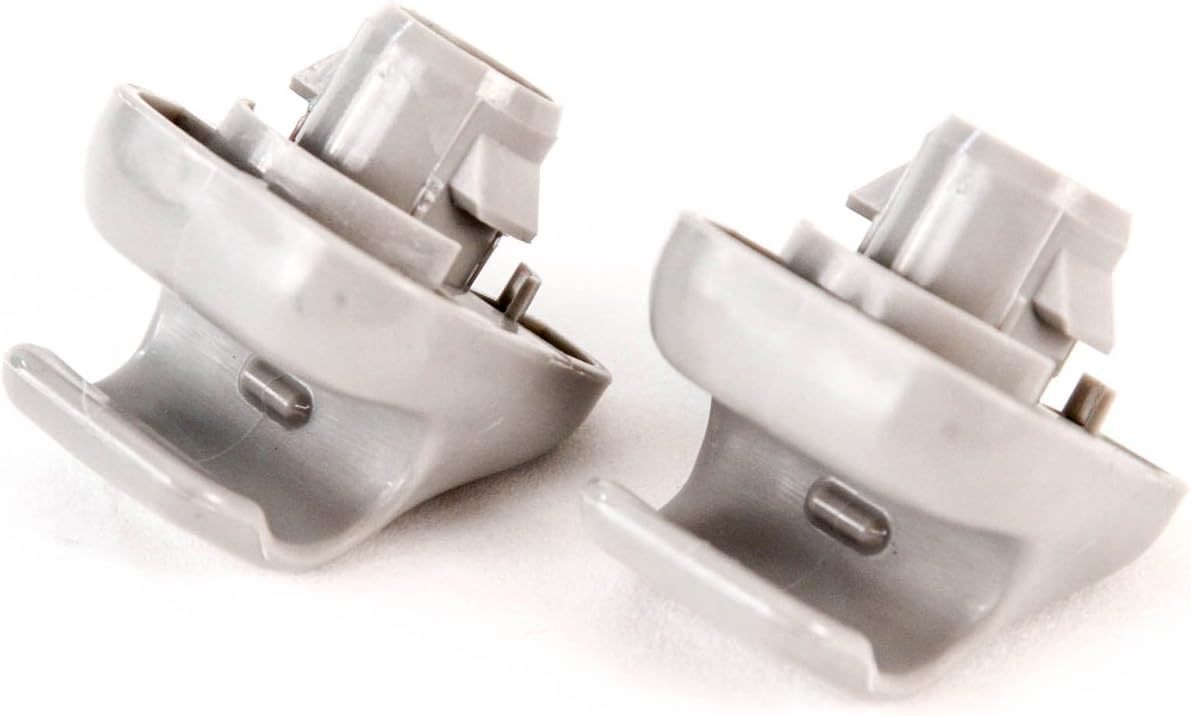 Red Hound Auto 2 Gray Sunvisor Clip Hooks Compatible with Honda (98-07 Accord 96-04 Civic 07-11 CR-V 99-10 Odyssey 06-11 Ridgeline)