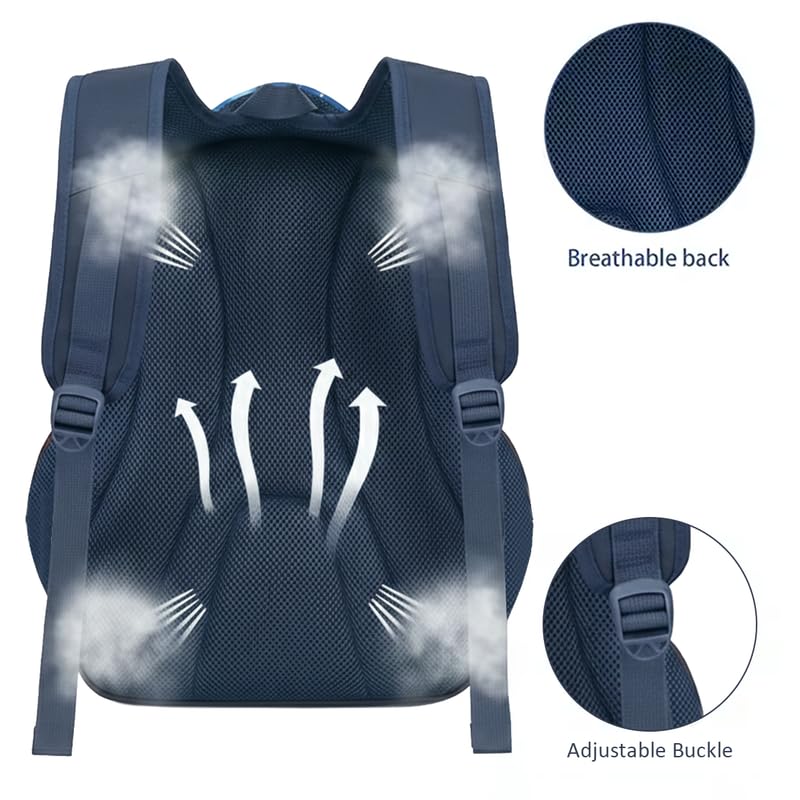 Image of Frantic Waterproof Polyester 26 L School Backpack School Bag Daypack Picnic Bag For Boys & Girl(4Zipper Parent)