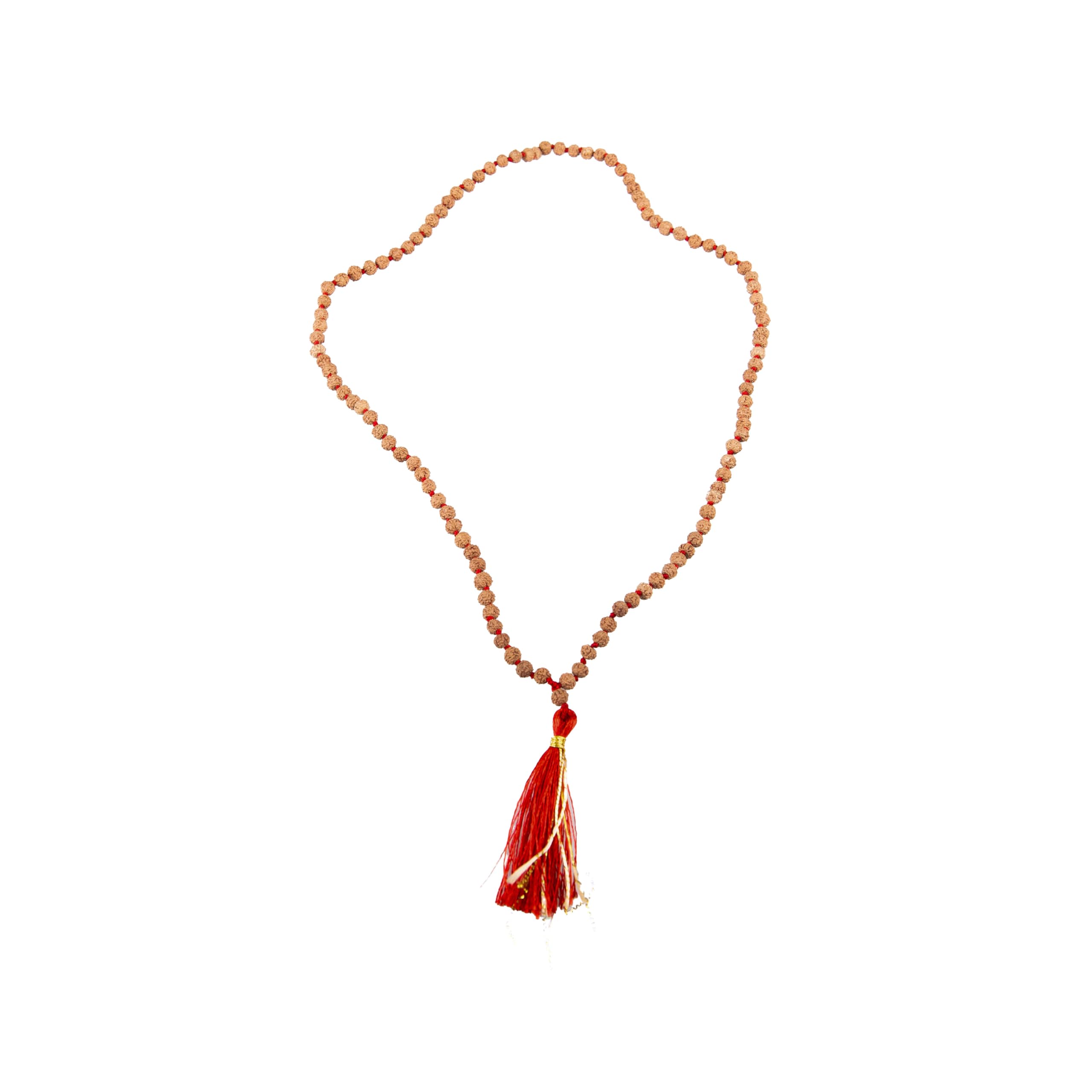 Wonder Care Autentico Rudraksh Mala con Mukhi Bead - Veri semi di Rudraksha himalayano, Ornamento religioso, Rosario Japa Mala Collana - Importato dal Nepal, Unisex