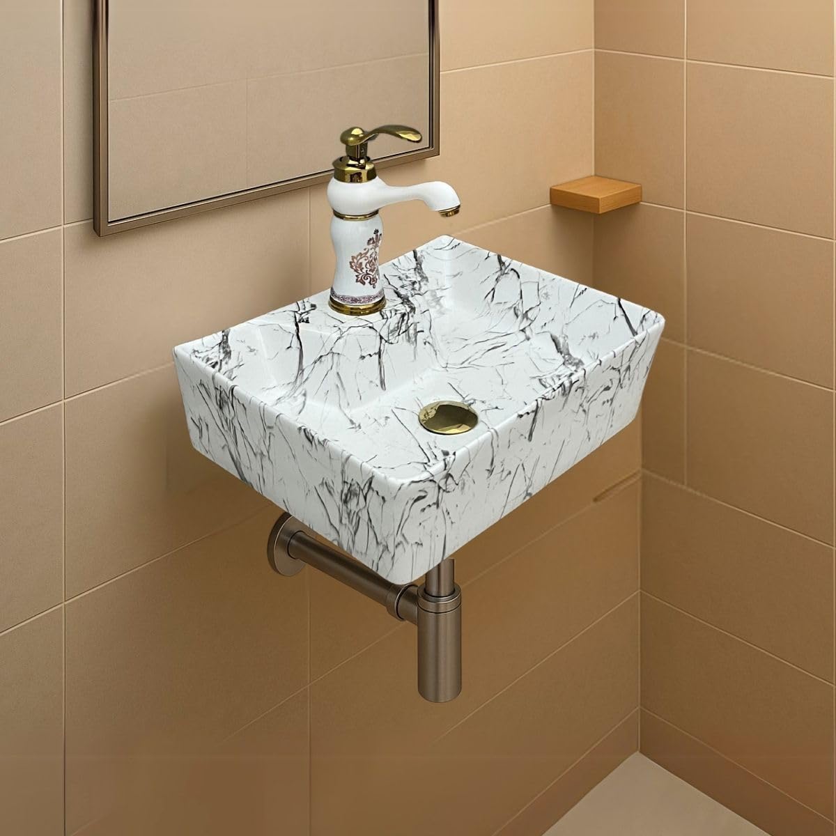 Artiva White Ceramic Wall Mount Basin - FREE SHIPPING -20